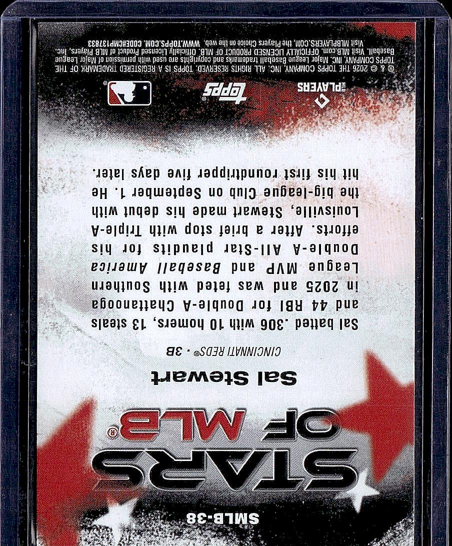 2026 Topps #SMLB-38 Sal Stewart Stars of MLB