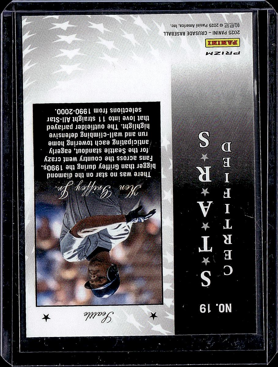 2025 Panini Crusade #19 Ken Griffey Jr. Certified Stars