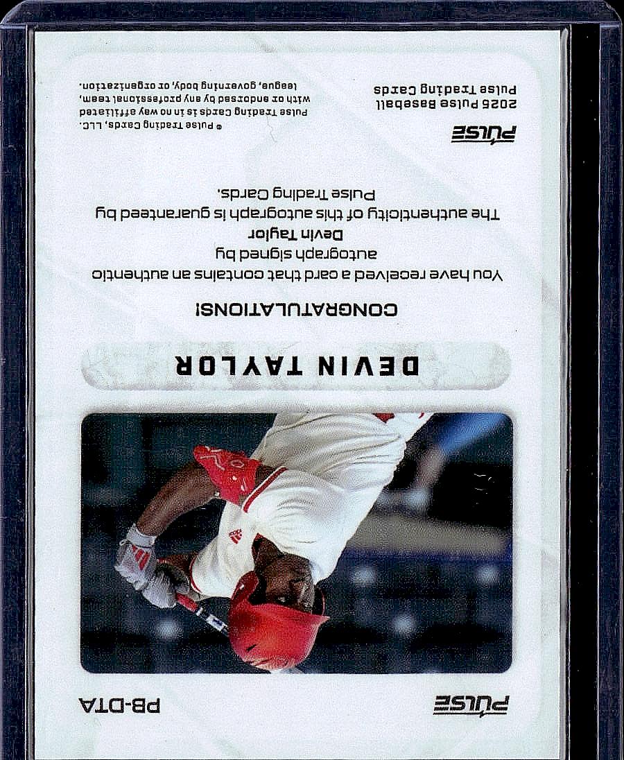2025 Pulse #PB-DTA Devin Taylor Auto Red /89