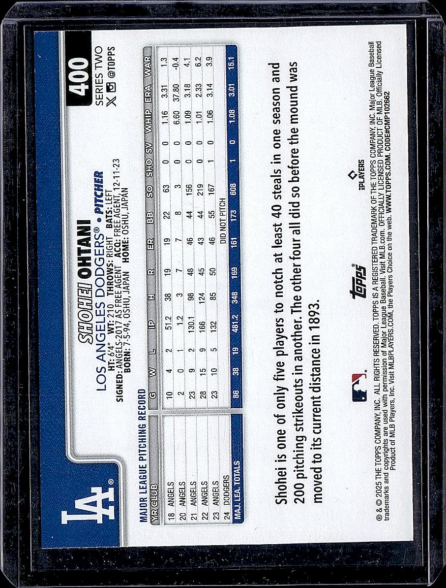 2025 Topps #400 Shohei Ohtani