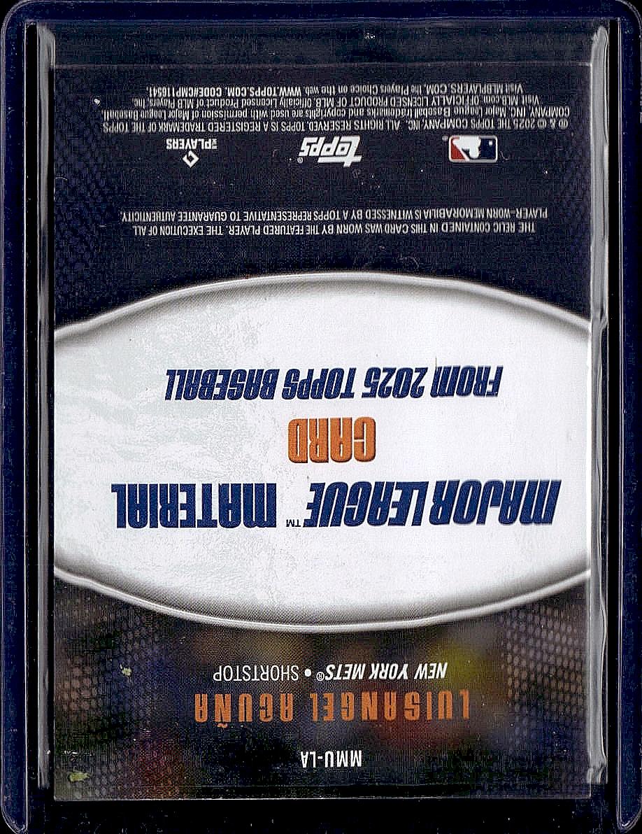 2025 Topps Update #MMU-LA Luisangel Acuña Major League Materials Blue