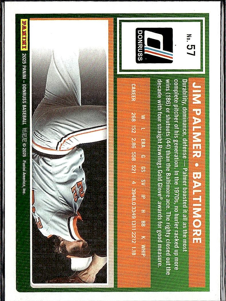 2025 Donruss #57 Jim Palmer Red and Blue