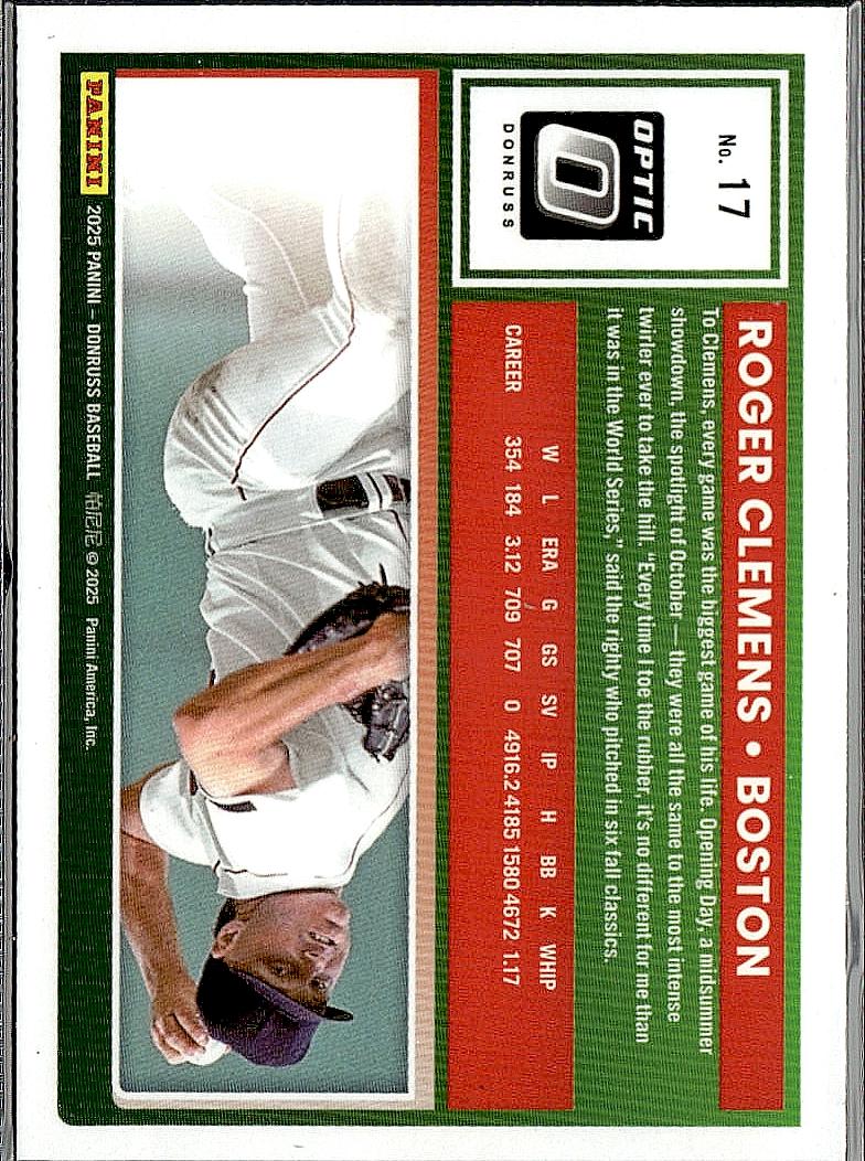 2025 Donruss #17 Roger Clemens Optic