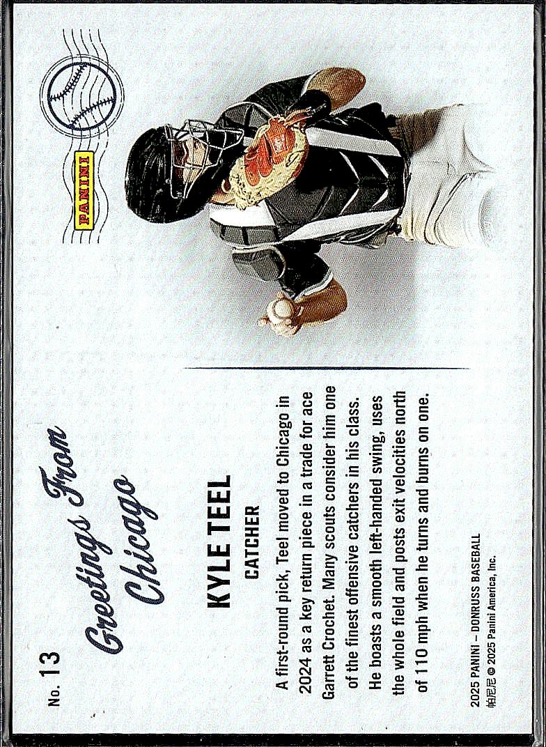 2025 Donruss #13 Kyle Teel Greetings From