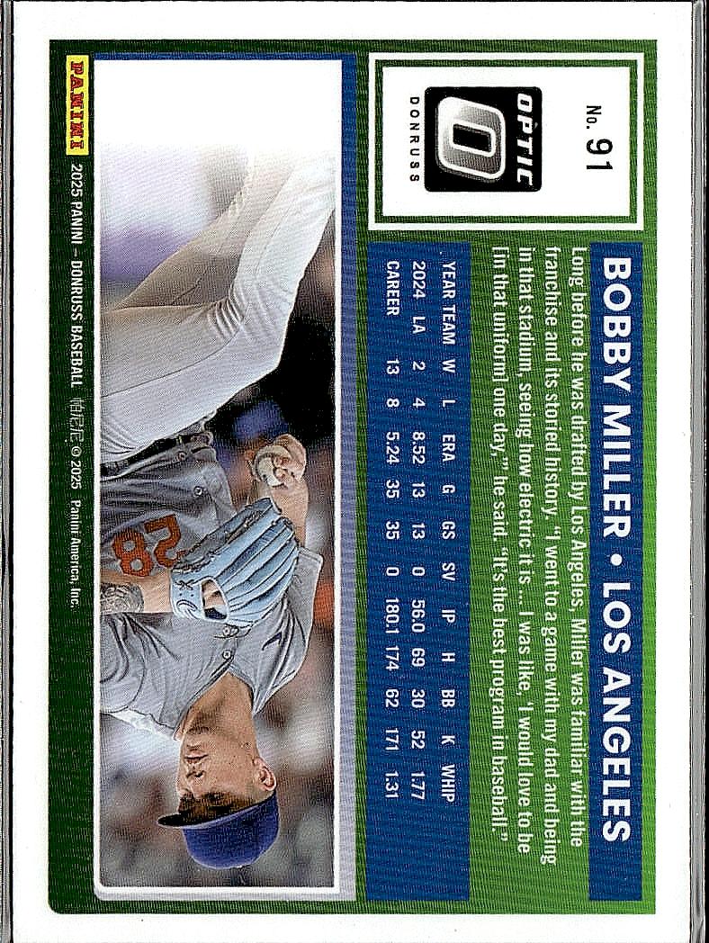 2025 Donruss #91 Bobby Miller Optic