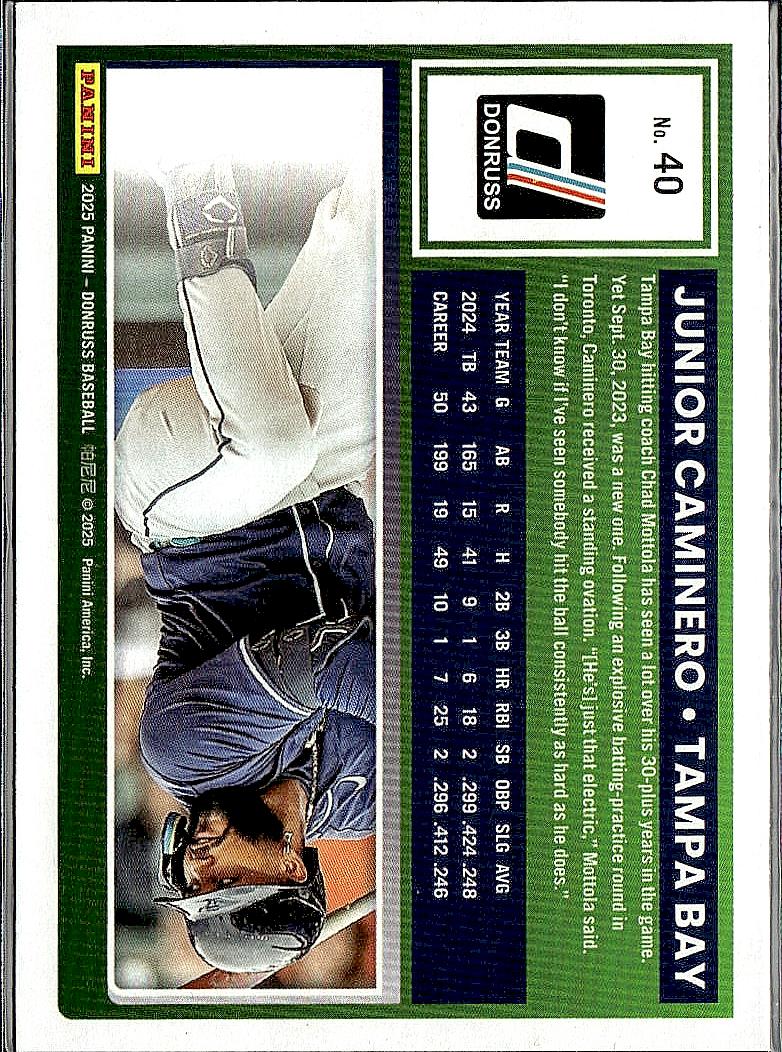 2025 Donruss #40 Junior Caminero Liberty