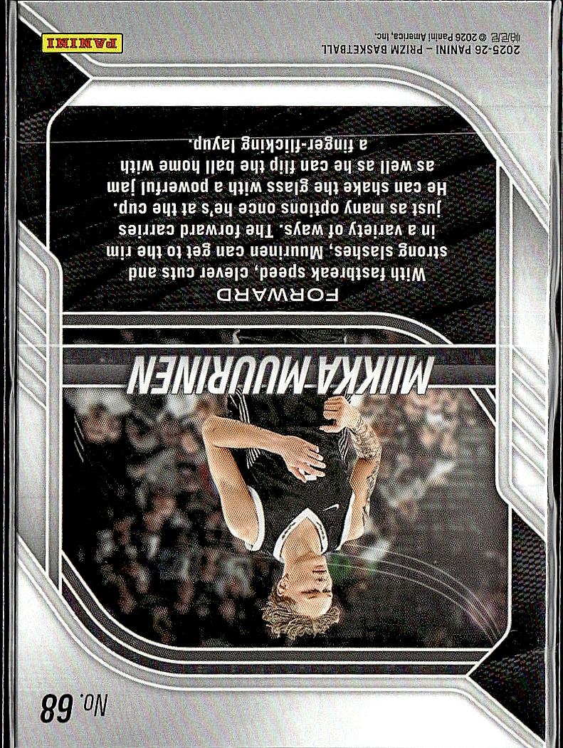 2025-26 Panini Prizm #68 Miikka Muurinen