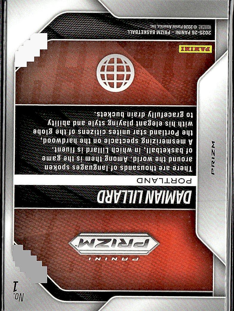 2025 -26 Prizm Damian Lillard Global Reach