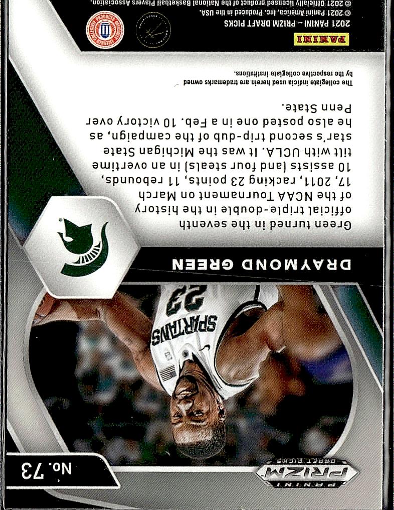 2021 Panini Prizm Draft Picks #73 Draymond Green