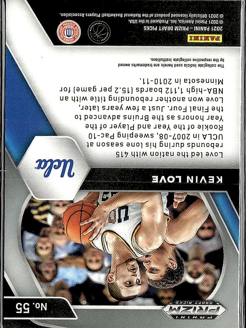 2021 Panini Prizm Draft Picks #55 Kevin Love