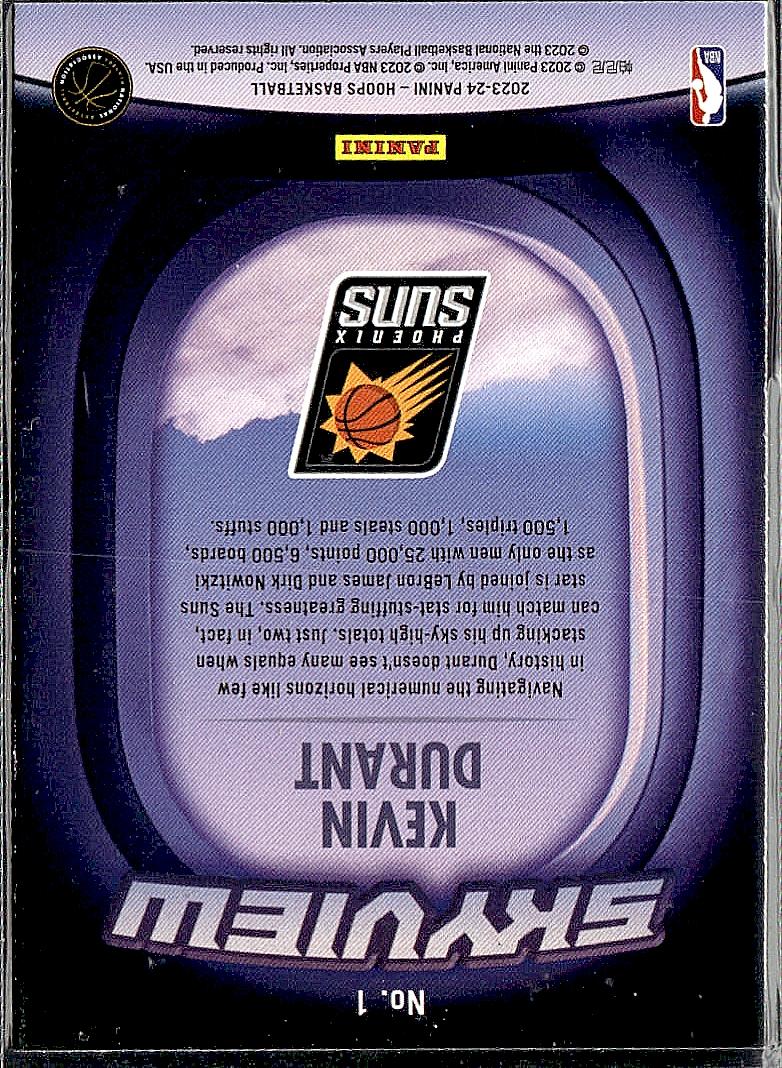2023-24 Hoops Winter #1 Kevin Durant Skyview Holo
