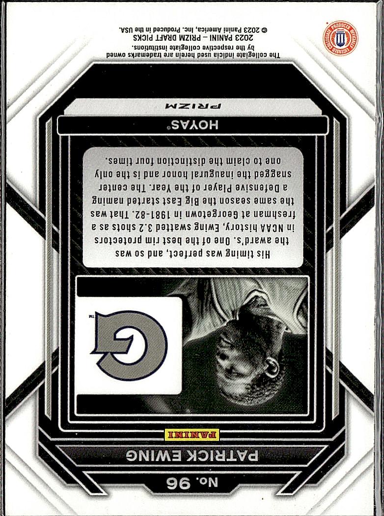 2023 Panini Prizm Draft Picks #96 Patrick Ewing Green