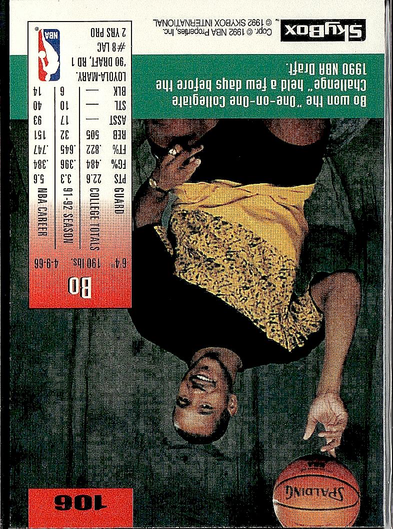 1992-93 SkyBox #106 Bo Kimble