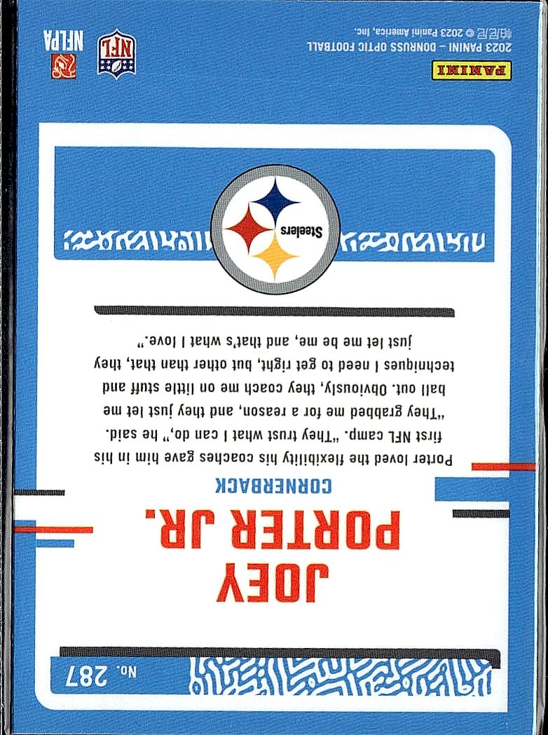 2023 Donruss Optic #287 Joey Porter Jr.
