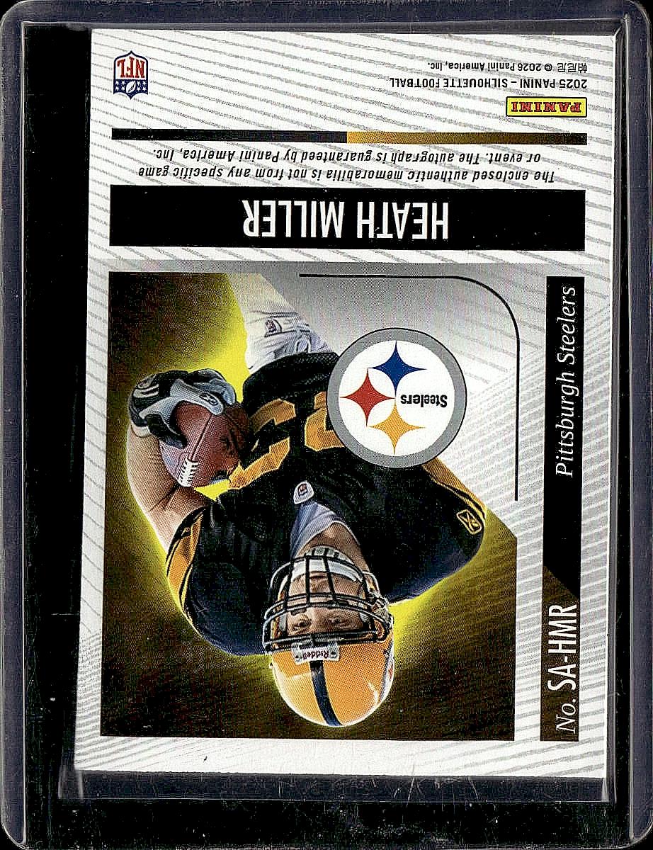 2025 Panini Silhouette #SA-HMR Heath Miller Silhouette Autographs #/199