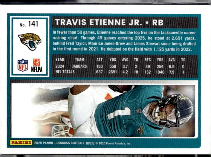 2025 Donruss #141 Travis Etienne Jr.