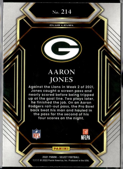 2021 Panini Select #214 Aaron Jones