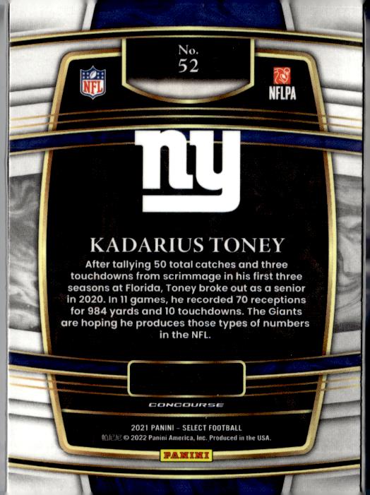 2021 Panini Select #52 Kadarius Toney