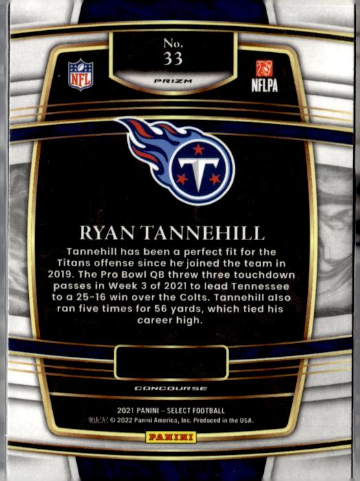 2021 Panini Select #33 Ryan Tannehill Silver Prizm