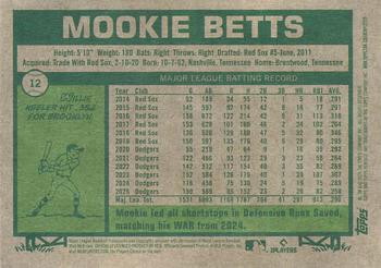 2026 Topps Heritage #12 Mookie Betts