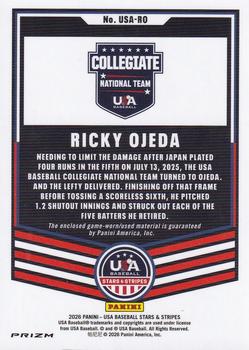 2026 Panini Stars & Stripes Prizm USA Baseball #USA-RO Ricky Ojeda USA Materials