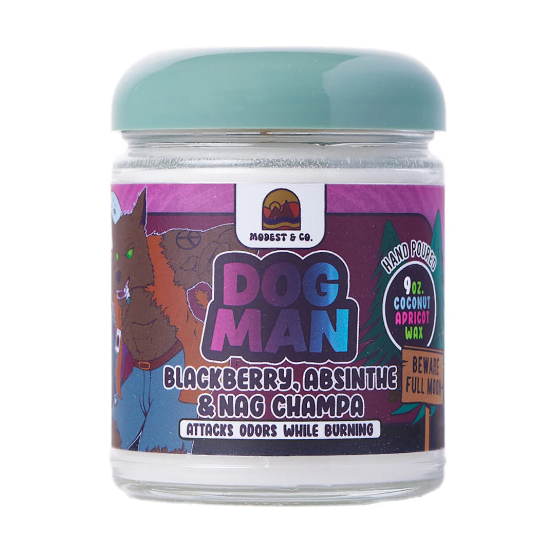 Dog Man Candle