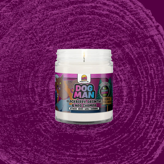 Dog Man Candle