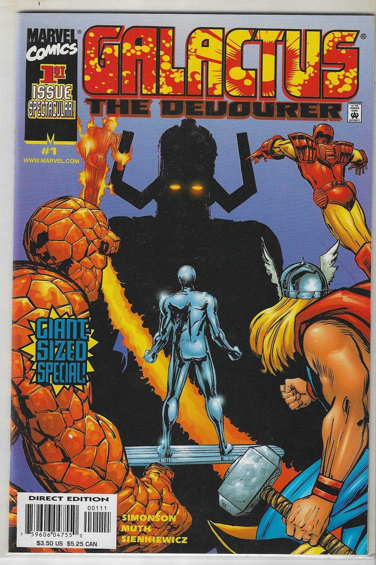 Comic book cover representing Marvel Comics
