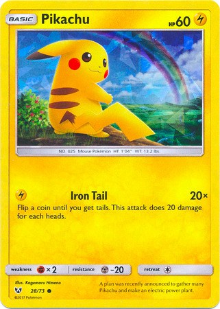 Pikachu - 28/73 (Cracked Ice Holo)
