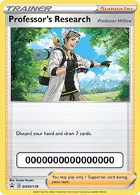 Professor's Research [Professor Willow] - SWSH178 (with Pokemon Go Code)