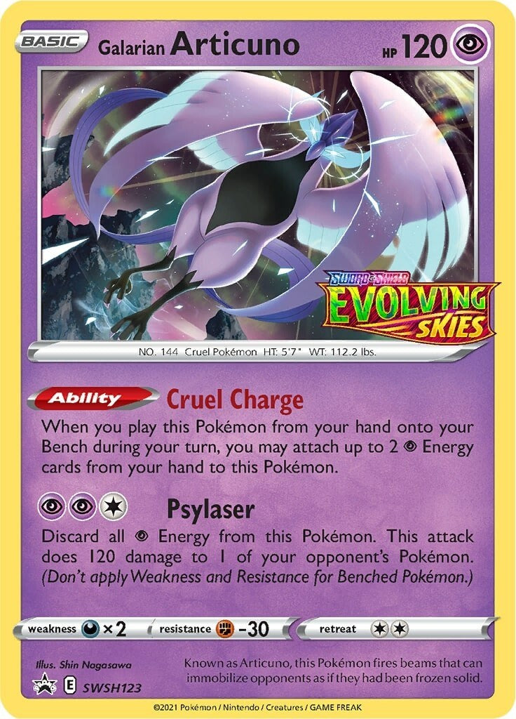 Galarian Articuno - SWSH123 (Prerelease)
