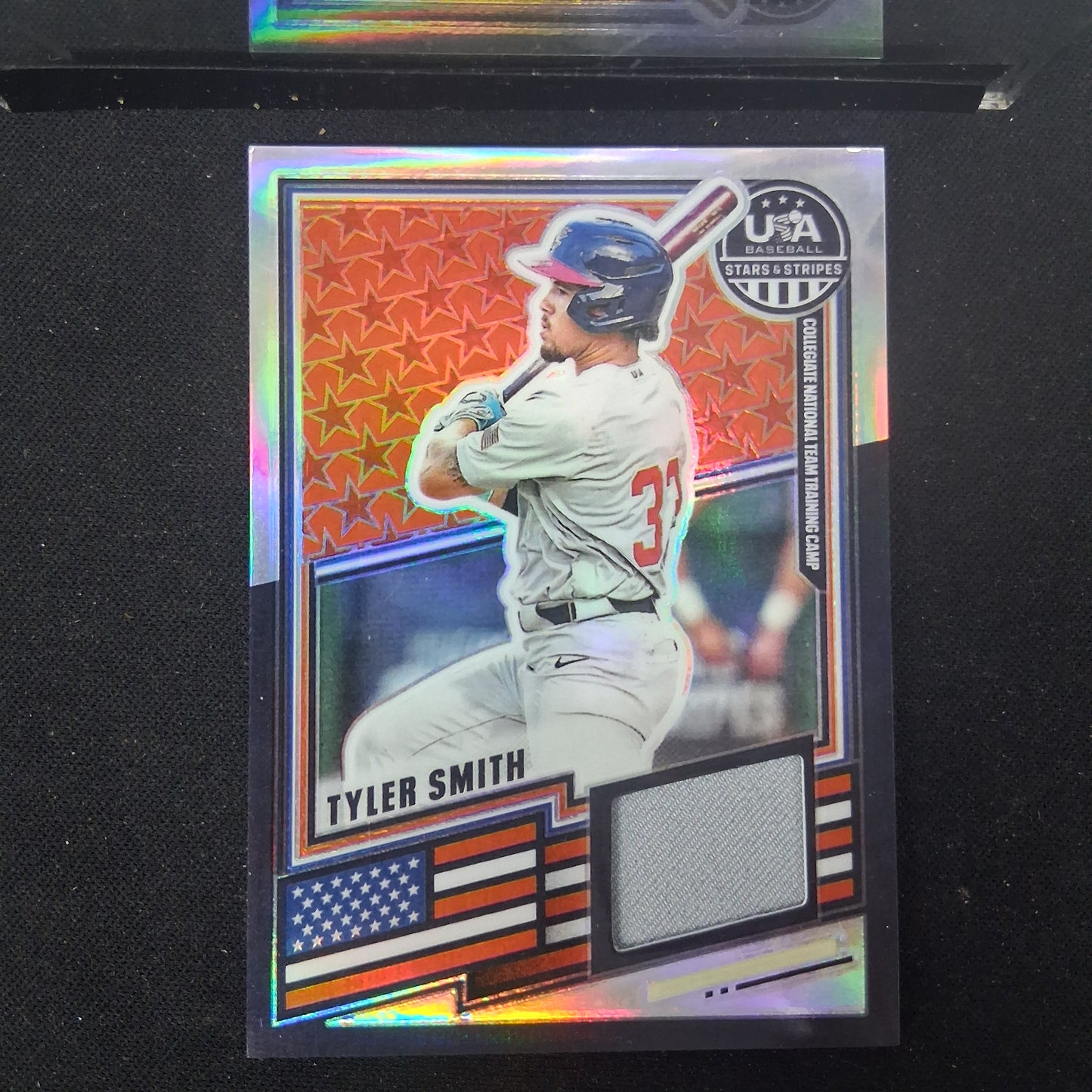 2026 Panini Stars & Stripes Prizm USA Baseball #USA-TS Tyler Smith USA Materials