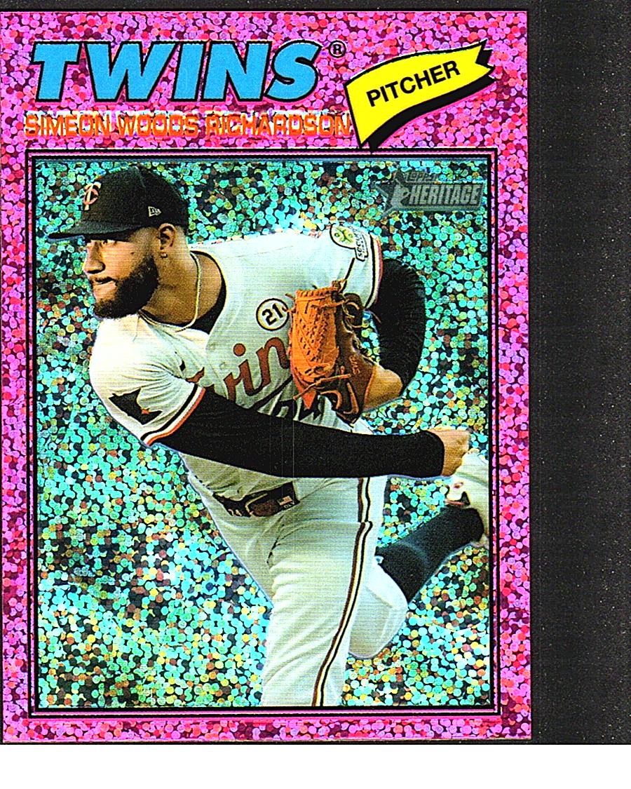 2026 Topps Heritage #200 Simeon Woods Richardson Chrome Pink Sparkle Refractors