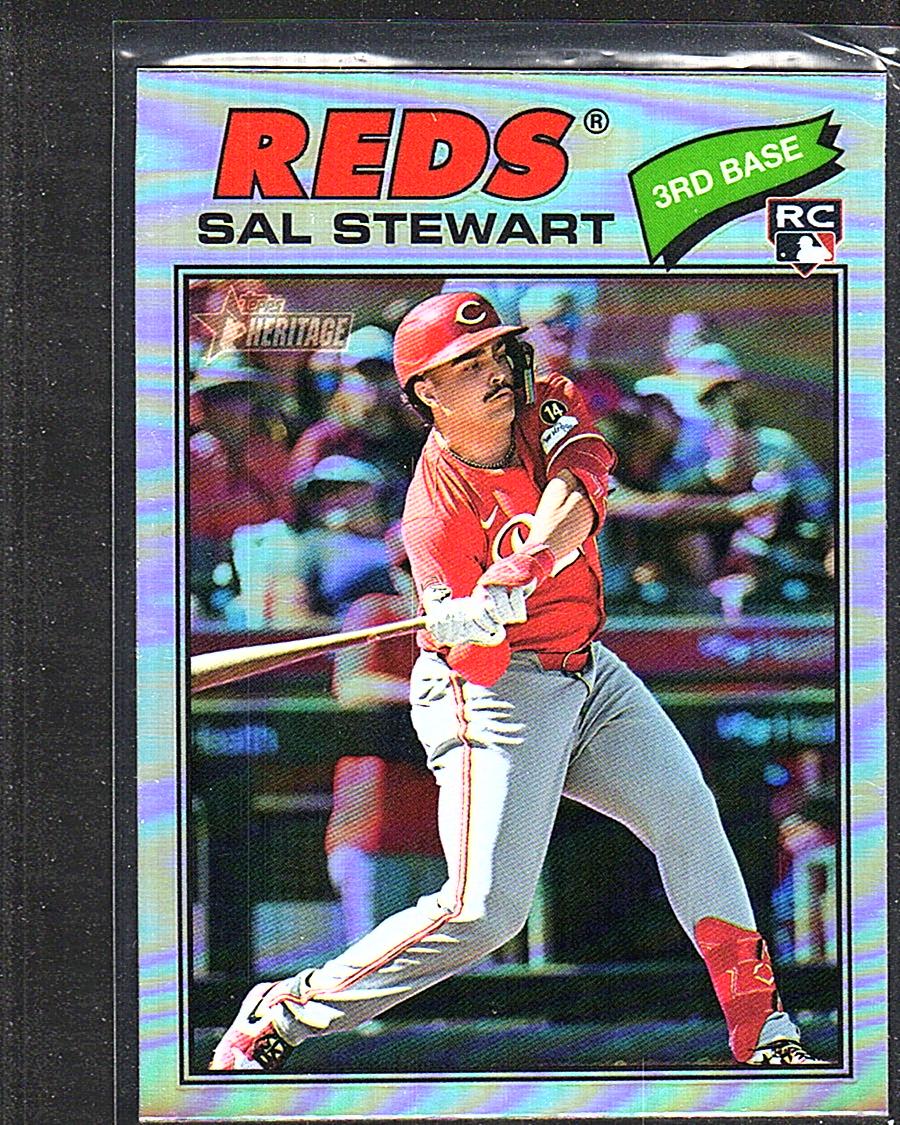 2026 Topps Heritage #221 Sal Stewart Chrome Refractors