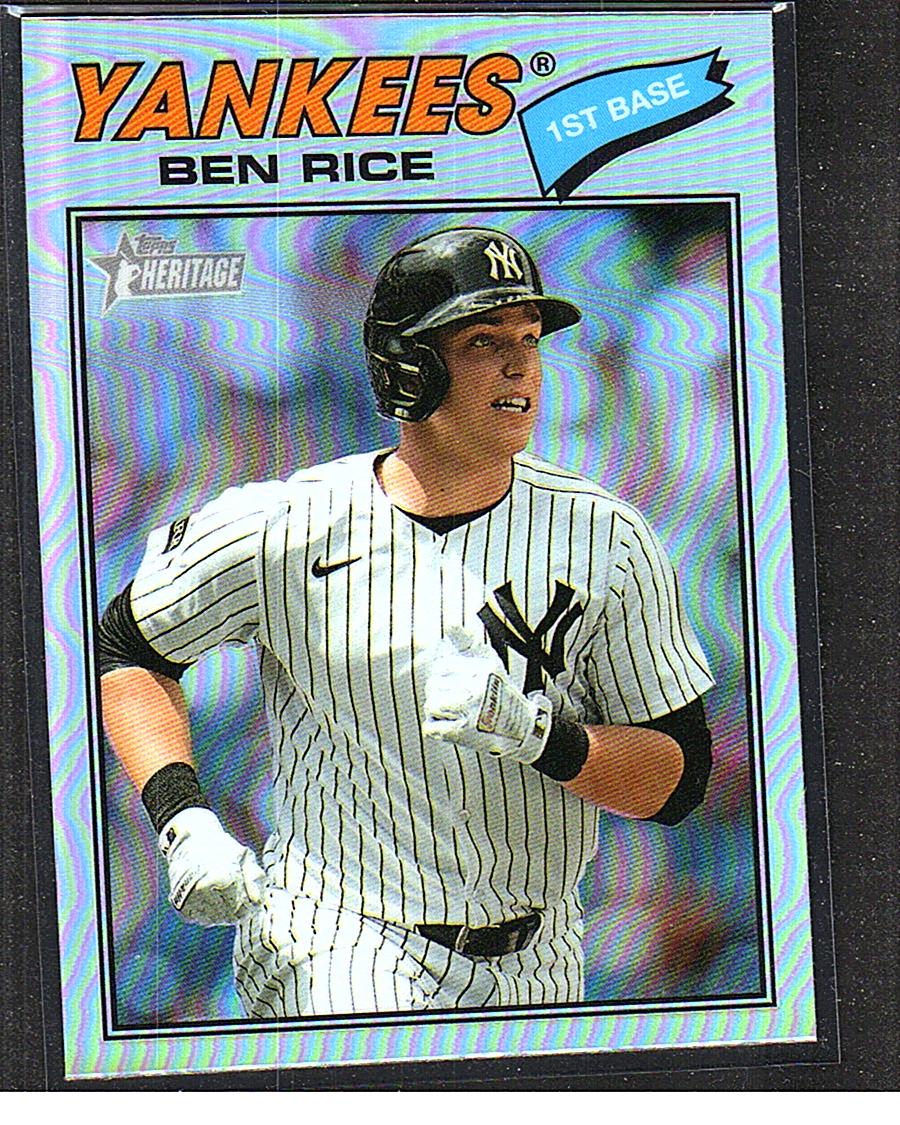 2026 Topps Heritage #189 Ben Rice Chrome Refractors