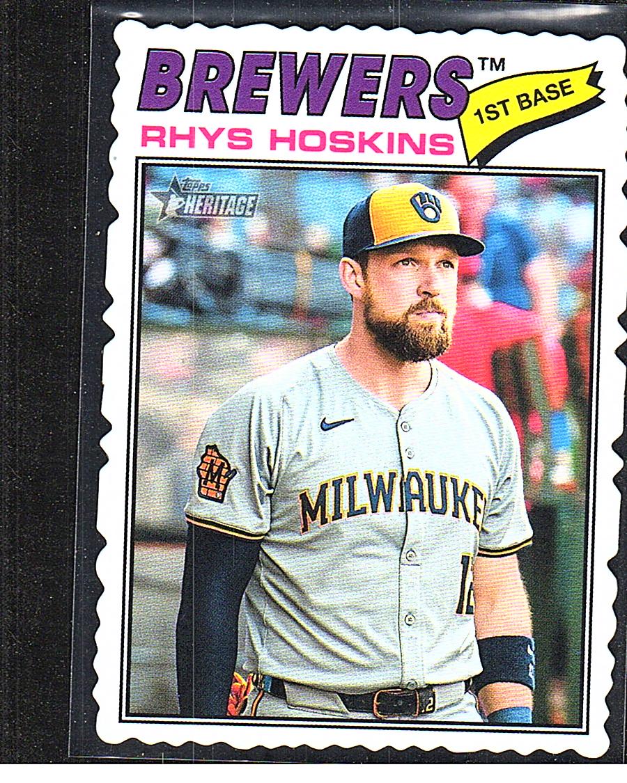 2026 Topps Heritage #331 Rhys Hoskins Deckle Edge