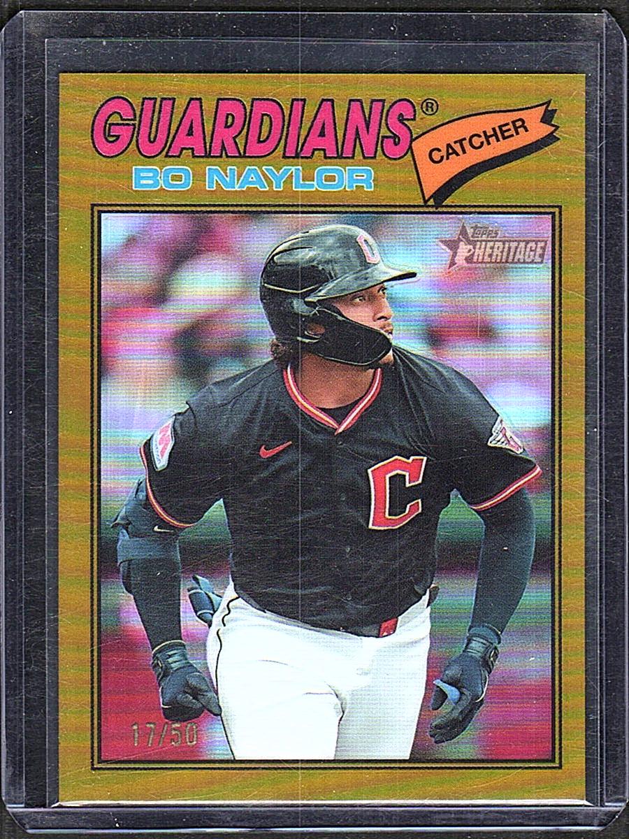 2026 Topps Heritage #256 Bo Naylor Chrome Refractors
