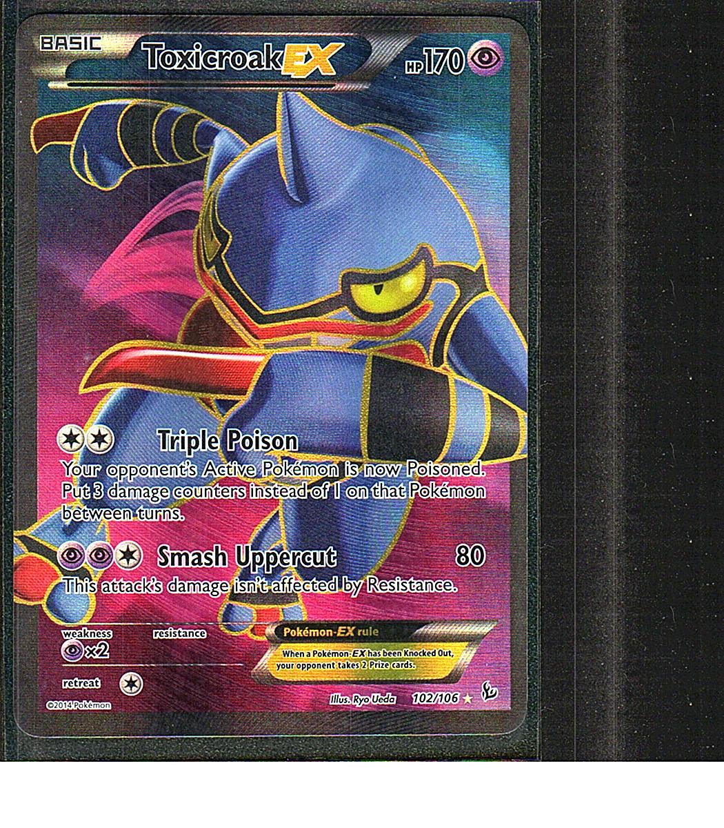 XY - Flashfire #102/106 Toxicroak EX (102 Full Art)