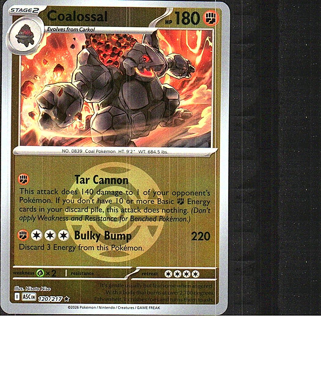 ME: Ascended Heroes #120/217 Coalossal (Dusk Ball)