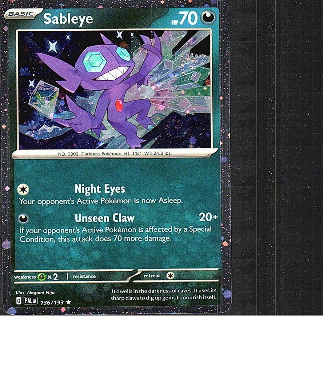 Miscellaneous Cards & Products #136/193 Sableye (Cosmos Holo)