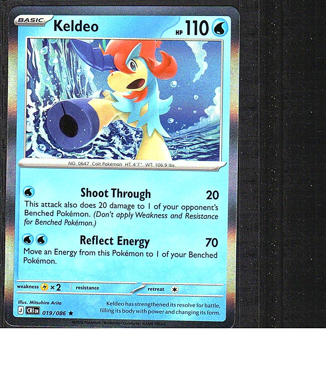Miscellaneous Cards & Products #019/086 Keldeo