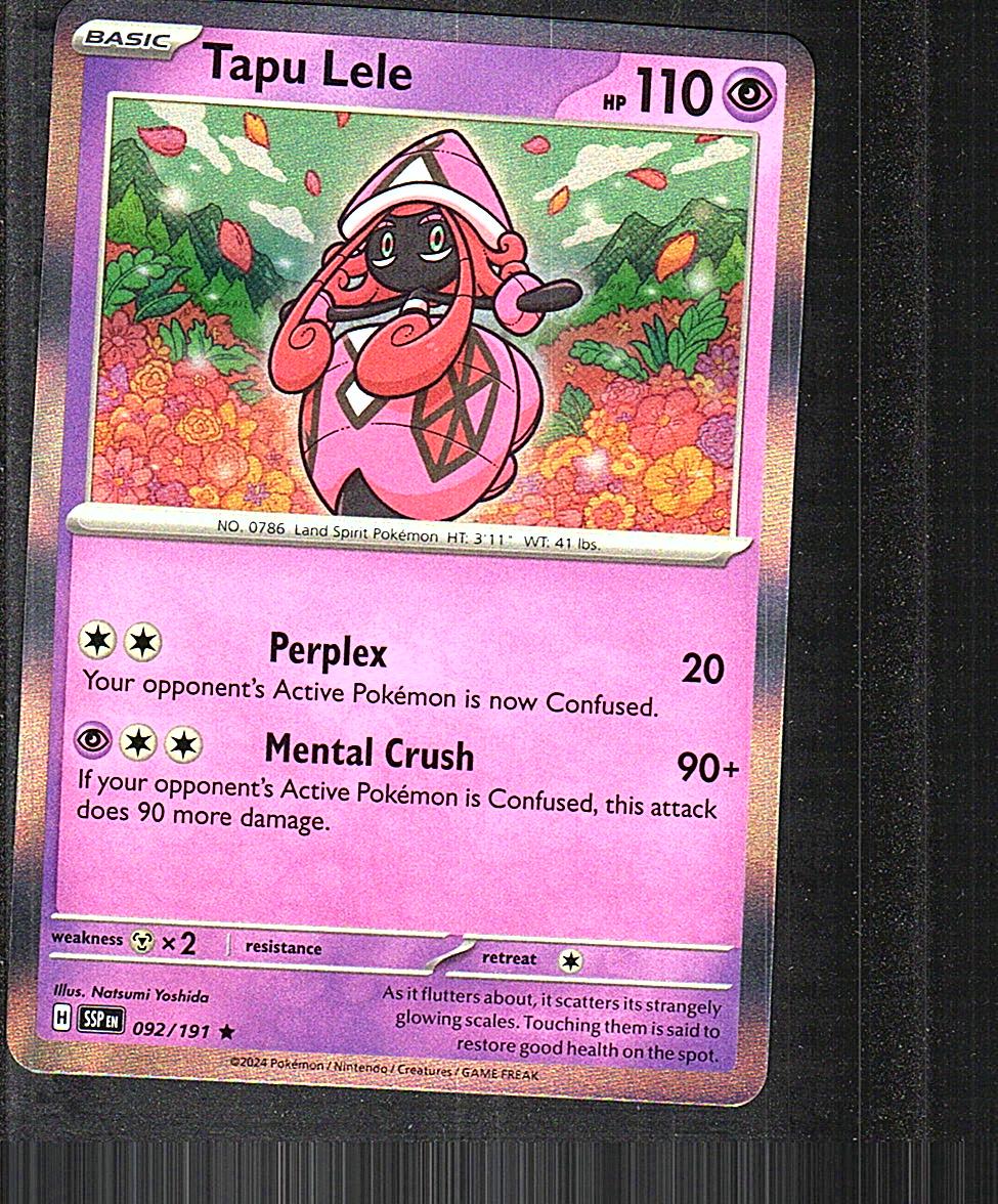 SV08: Surging Sparks #092/191 Tapu Lele