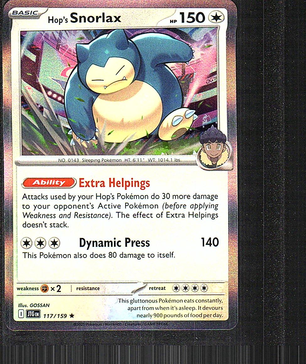 SV09: Journey Together #117/159 Hop's Snorlax