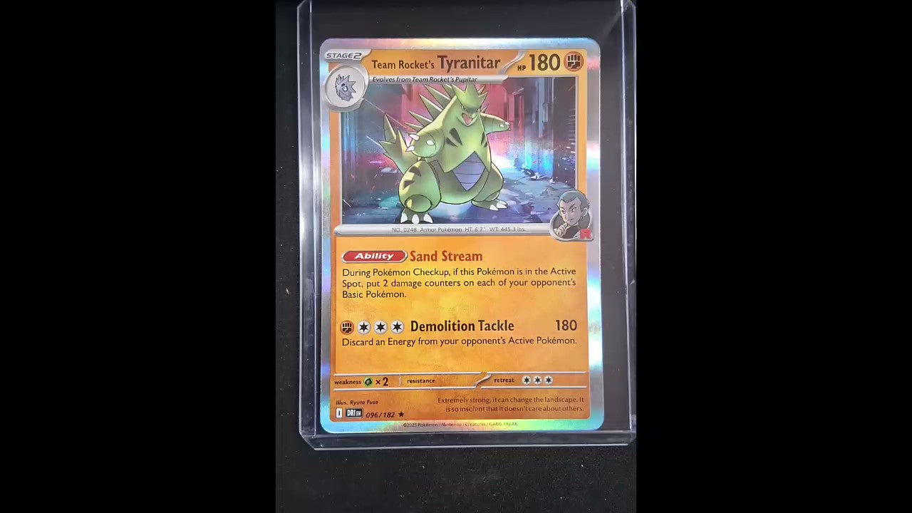 Team Rocket's Tyranitar #096/182 SV10: Destined Rivals Rare,Holo