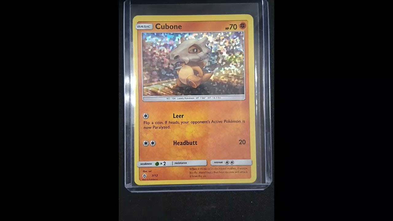 Cubone #007/012 McDonald's Promos 2018 Promo,Holo