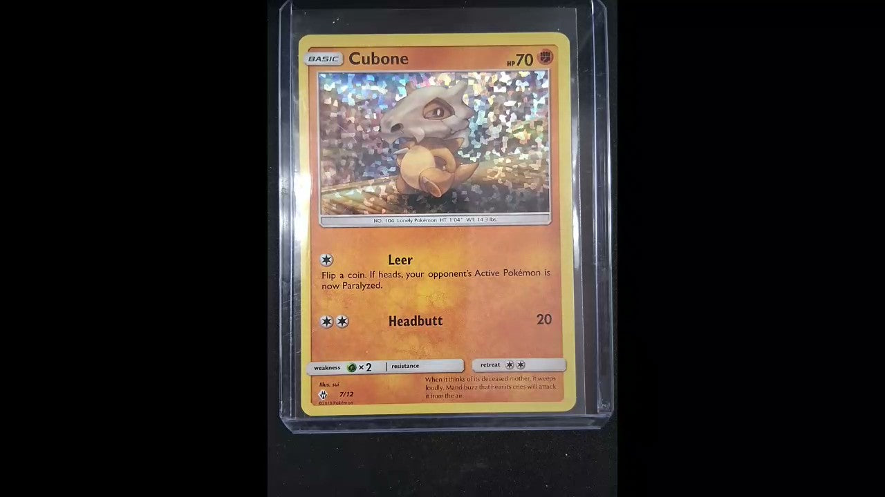 Cubone #007/012 McDonald's Promos 2018 Promo,Holo