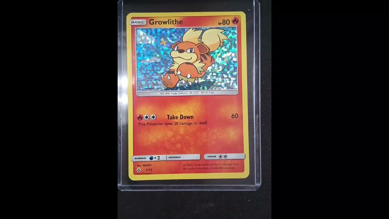Growlithe #001/012 McDonald's Promos 2018 Promo,Holo