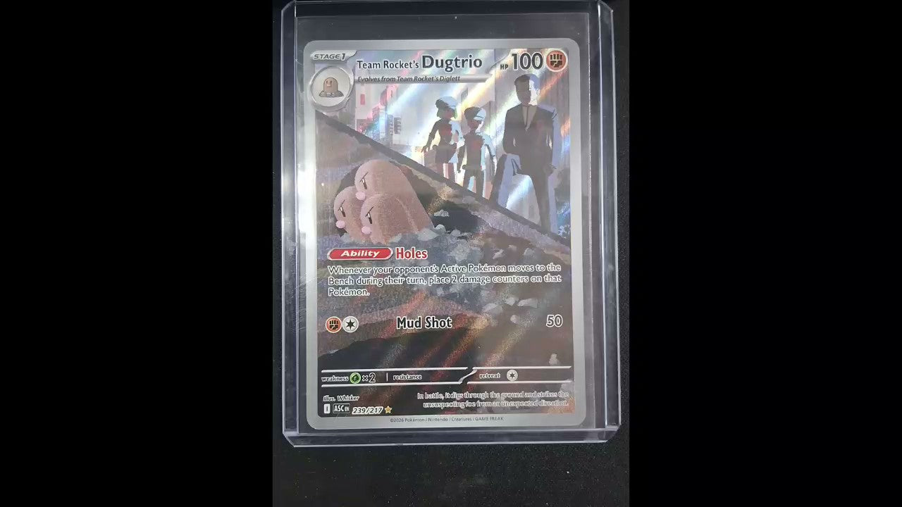 Team Rocket's Dugtrio #239/217 ME: Ascended Heroes Holo
