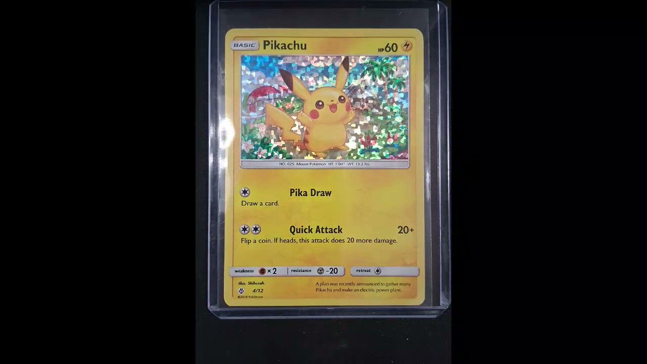 Pikachu #004/012 McDonald's Promos 2018 Promo,Holo