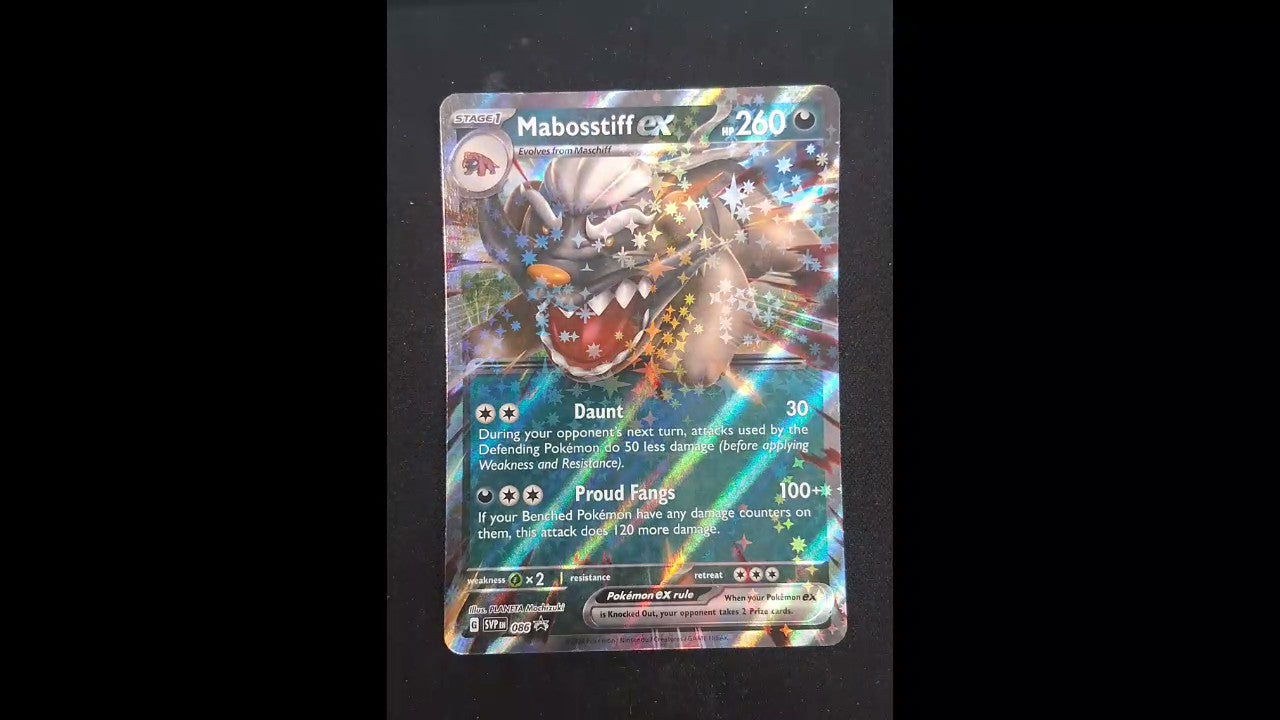 Mabosstiff ex #086 SV: Scarlet & Violet Promo Cards Promo,Holo